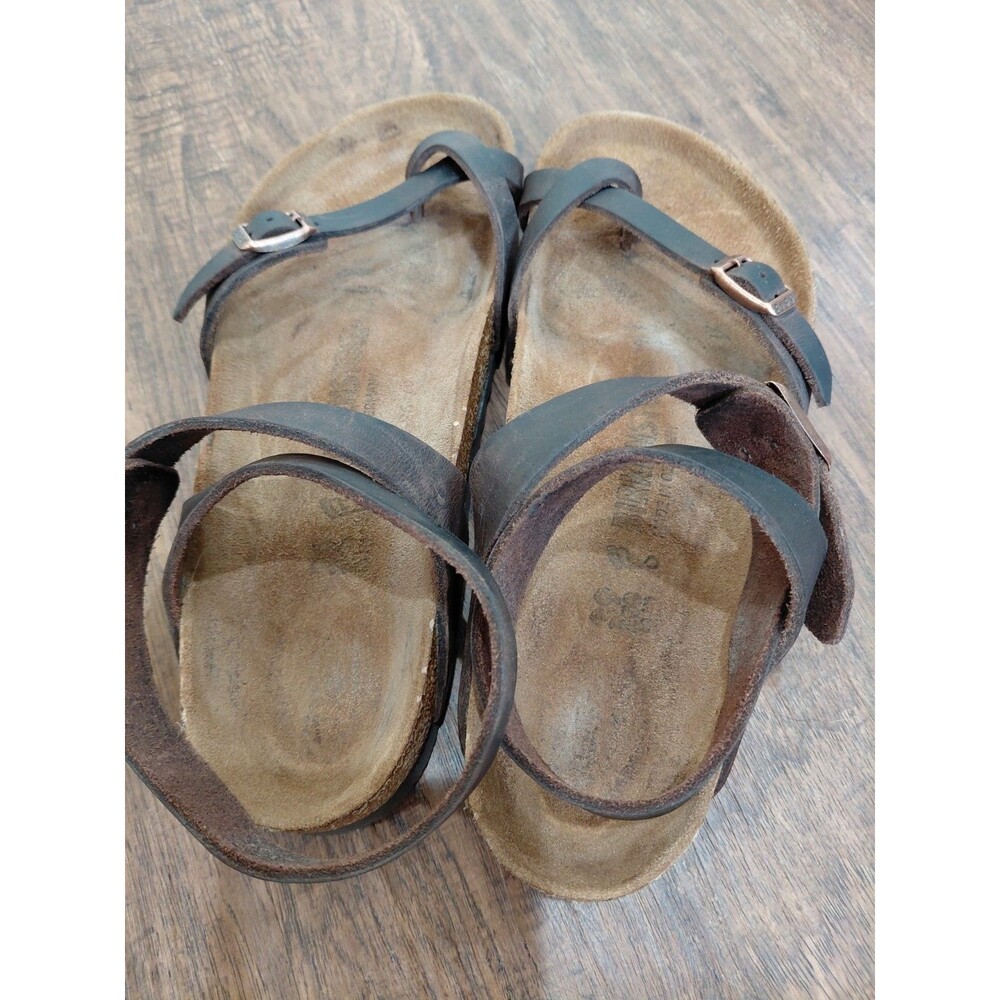 Birkenstock Yara Sandals – Oiled Leather, Habana Brown,Women Size 39EU 8US Regul - Picture 4 of 12